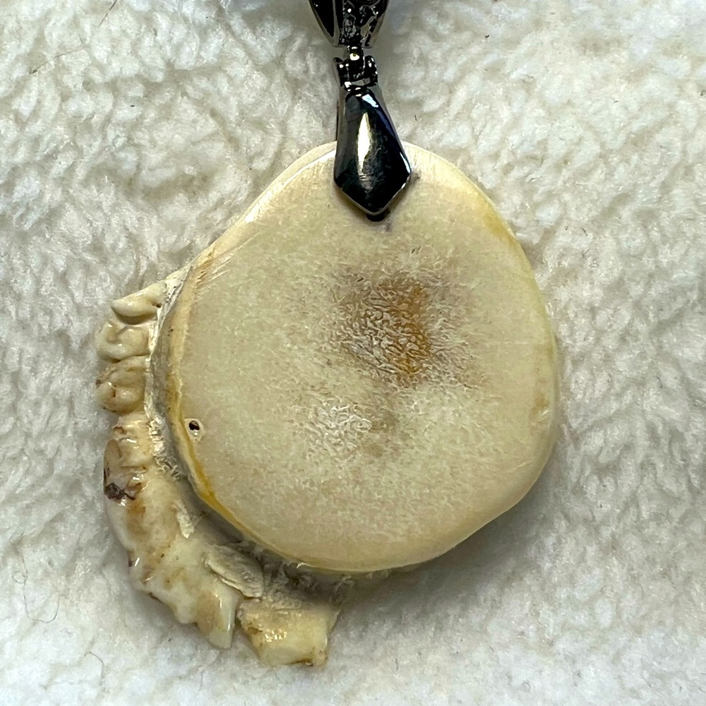 Real Deer Antler Slice Pendant